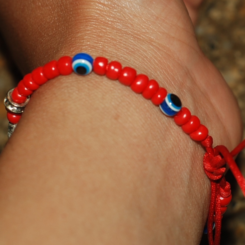 Red Ojo Hamsa Hand of God Bracelet